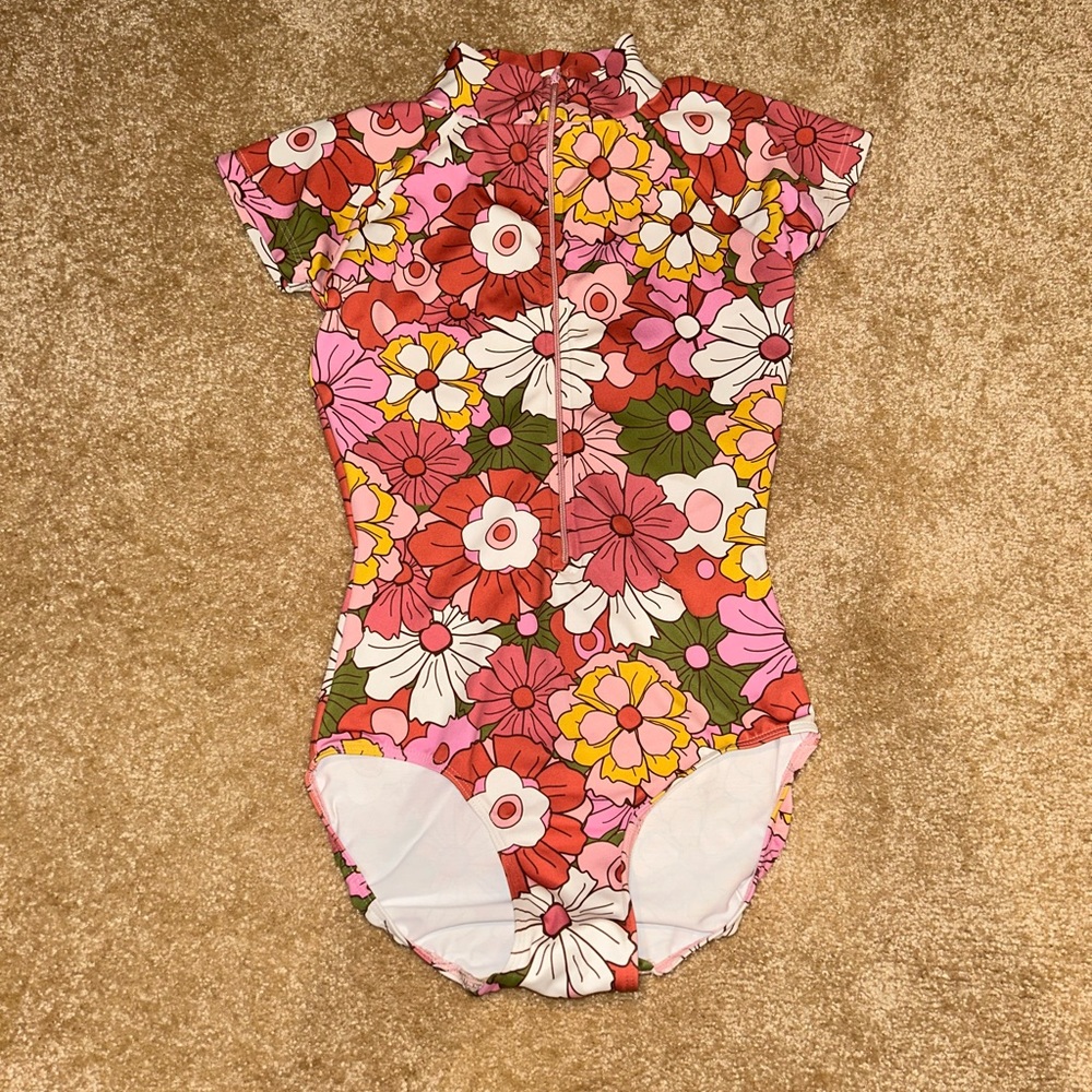 Eleve leotard flower pattern